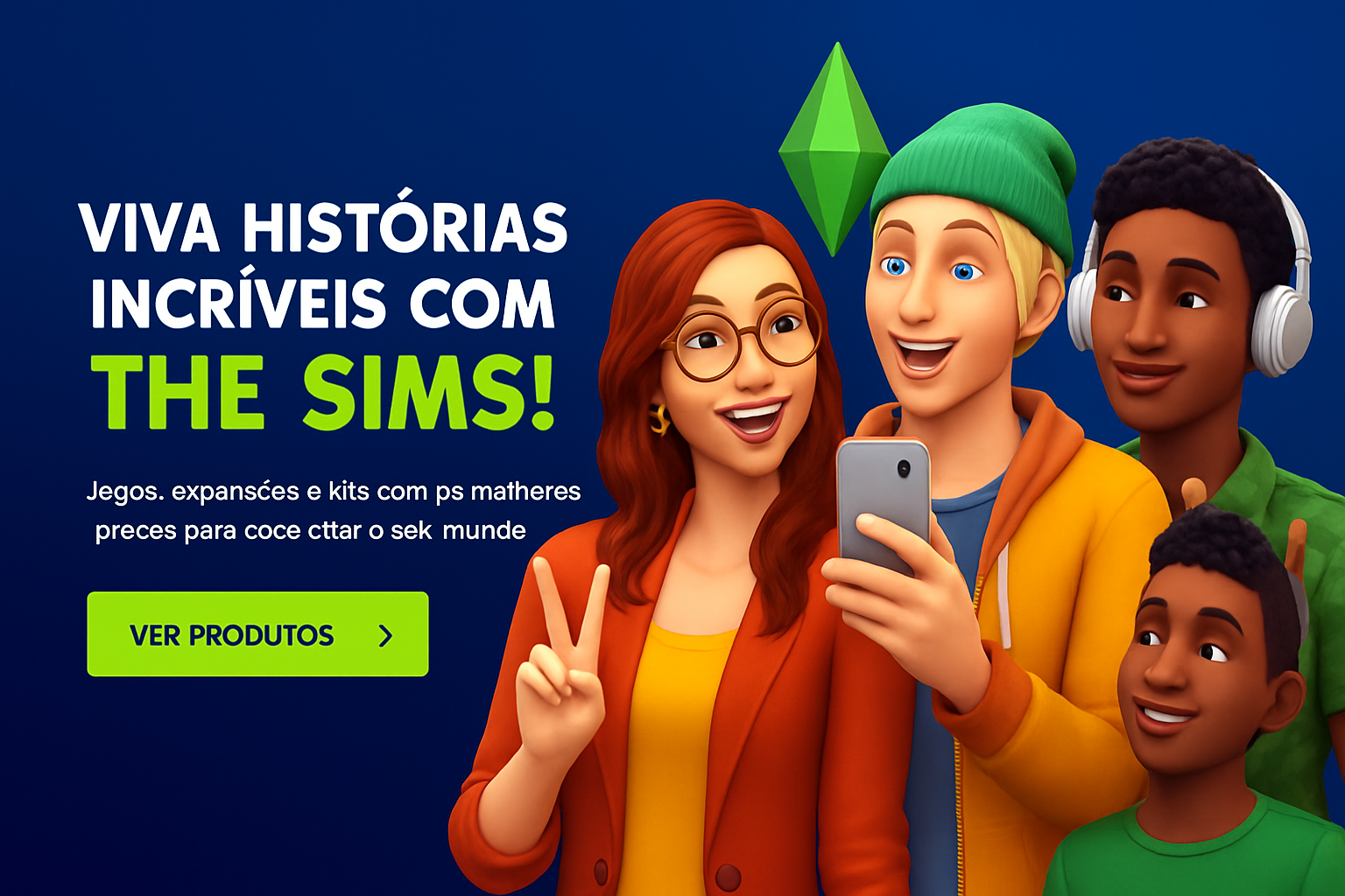 Viva histórias incríveis com The Sims